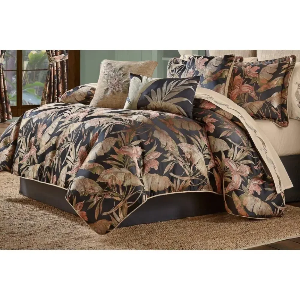 J. Queen N.Y. Martinique Queens Comforter Shams Queen Tropical Floral Coastal